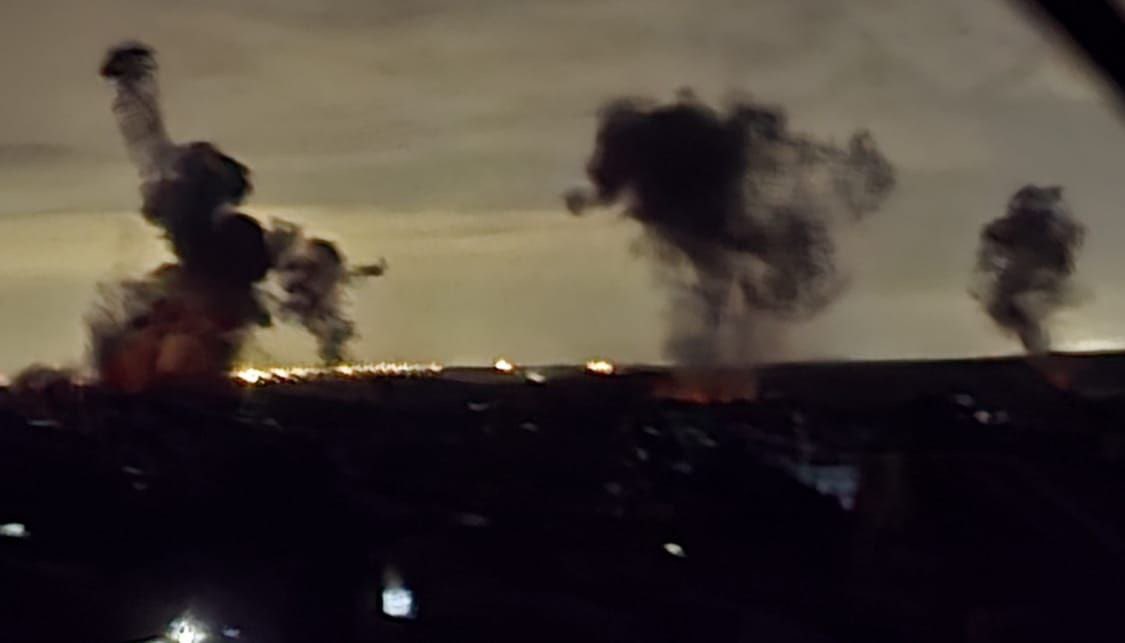 Israeli carpet bombing in Gaza City