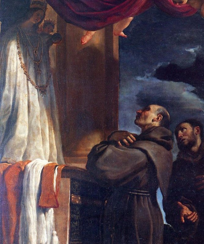 "Every grace granted to man has three degrees in order; for by God it is communicated to Christ, from Christ it passes to the Virgin, and from the Virgin it descends to us." - St. Bernardine
