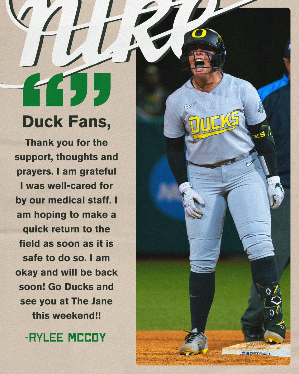 A message from Rylee 💚🫶

#GoDucks | #Version7