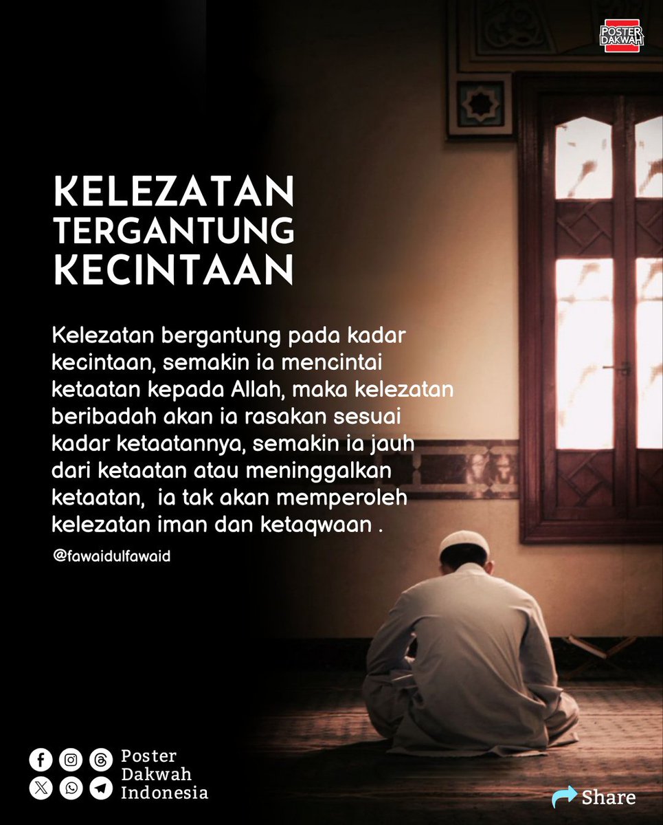 KELEZATAN TERGANTUNG KECINTAAN

#kelezatan
#kecintaan
#ketaatan