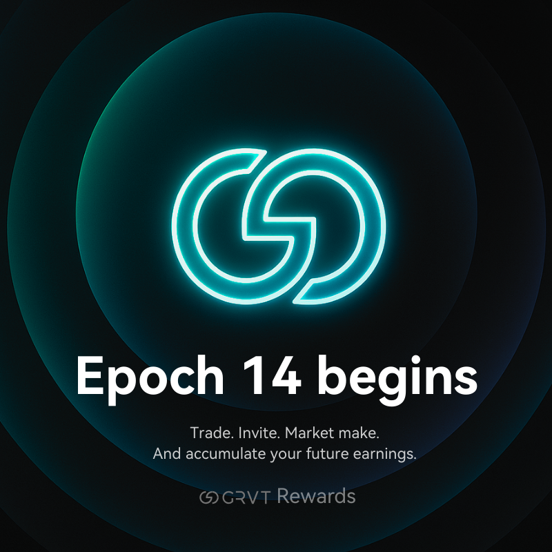 GRVT Rewards Epoch 14 is live and wraps up on May 27, 23:59 UTC

Points, as ever, measures how you've contributed to a project's growth. But here, we set cutoff thresholds, designed to let real contributors shine.

Here's the one for this new Epoch ↴