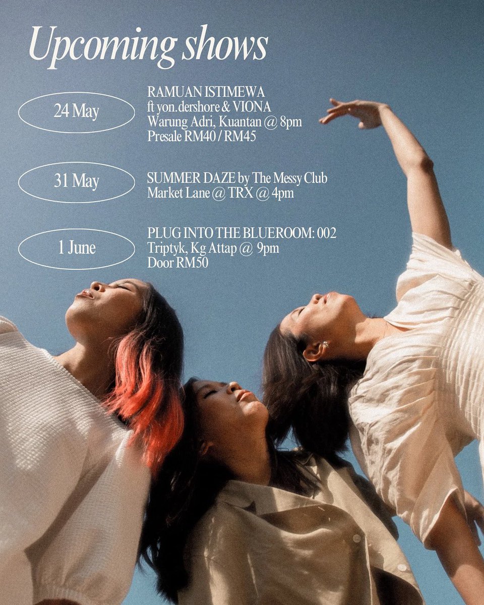 Upcoming shows✨