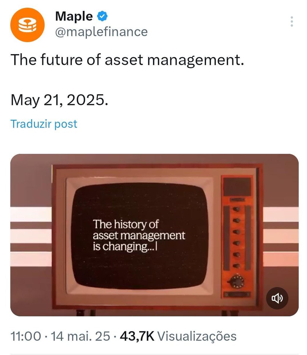 Rommarquess's tweet photo. Low FDV. Locked value. Deflation.
@maplefinance puts $SYRUP into a league of its own.
May 21st is the ignition.
Price: $0.33 | FDV: $390M
#SYRUP #MapleFinance #TokenSetup #DeFiPump #BuybackFlow #AltcoinNarrative #TVLReal #ETHLayer2 #SolanaPush #Kraken https://t.co/zJNR2cTDRz