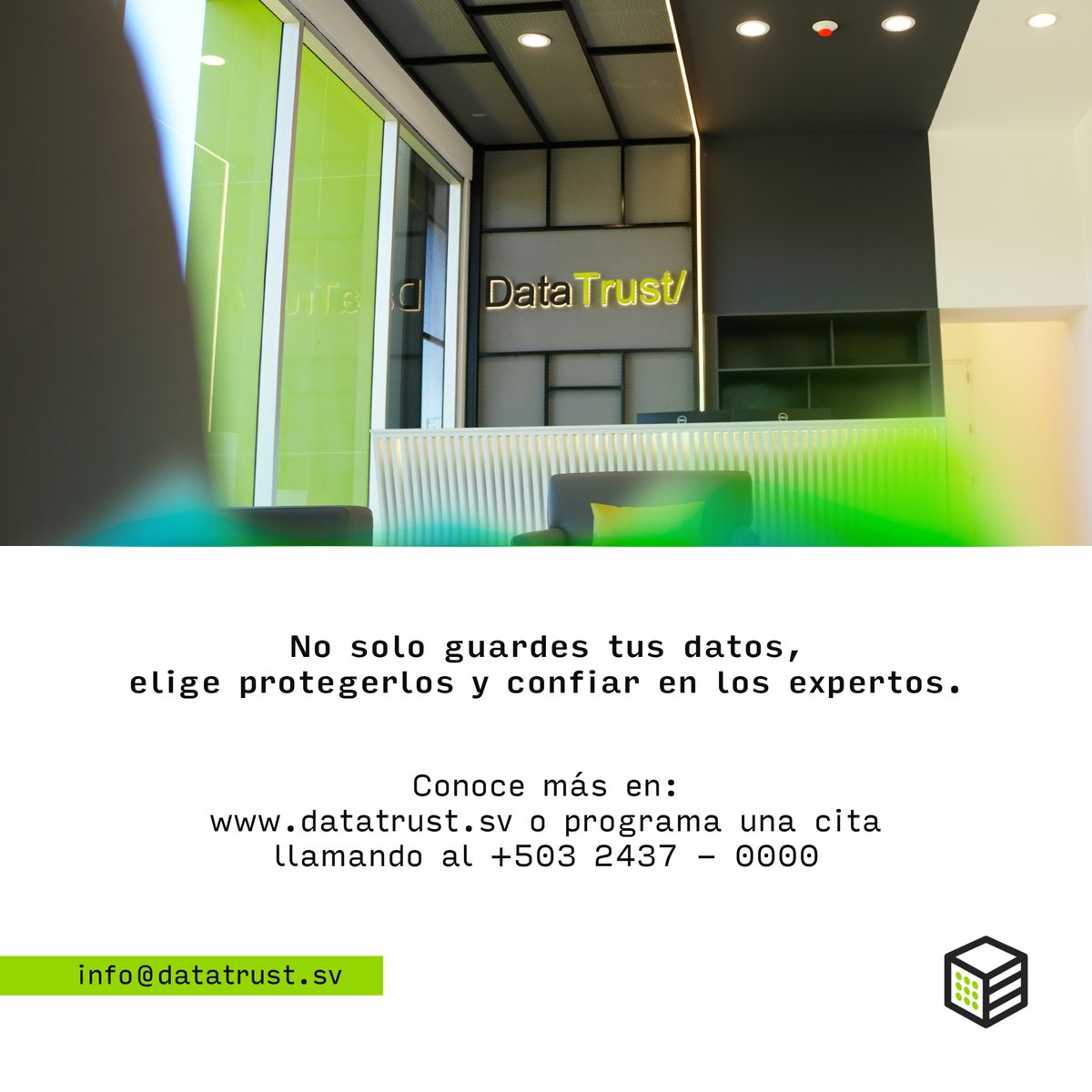 Las grandes empresas no improvisan. Por eso confían en DataTrust, el primer Data Center Comercial certificado Tier III de El Salvador.