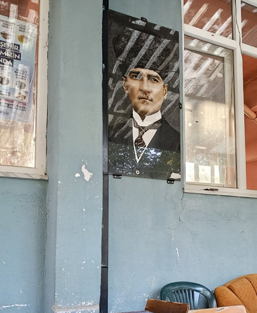 Mustafa Kemal Atatürk Türkiye'nin Her Köşesinde, Halkın Gönlünde ❤, (Atatürk is Everywhere and He Has Won the Hearts ❤ of Turkish People) Photo 1: Bekilli, Denizli. Photo 2: Karahallı, Uşak, Photo 3: Sorkun, Sandıklı Photo 4: Kızılören, Afyonkarahisar