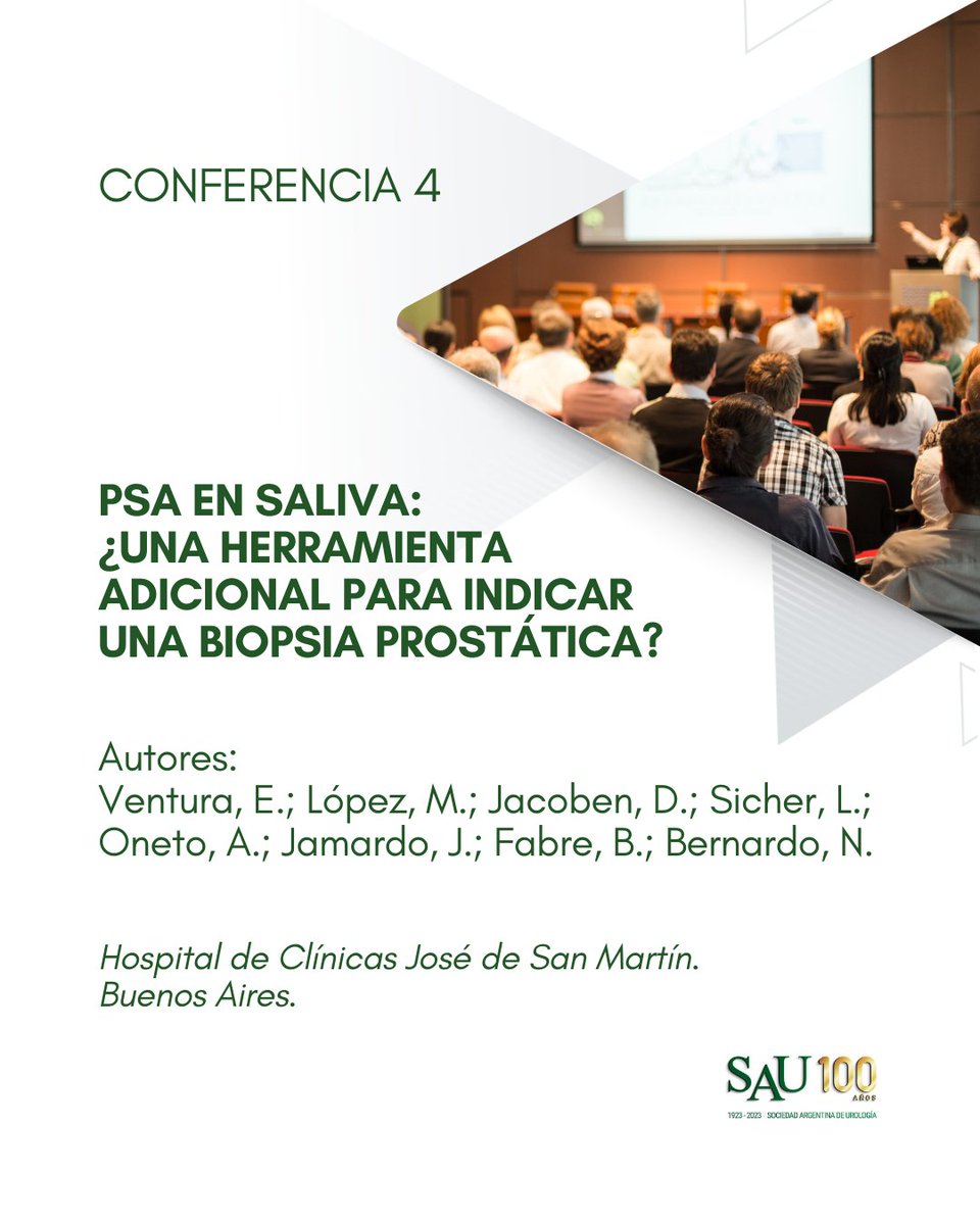 Primera reunión científica SAU 2025 
📅 Jueves 22 de mayo | 20 h.
Formato híbrido: presencial en la SAU y virtual por Zoom.

Nos reencontramos en un espacio dedicado a la formación, el intercambio y la actualización científica en urología.

#SAU2025 #ReuniónCientífica