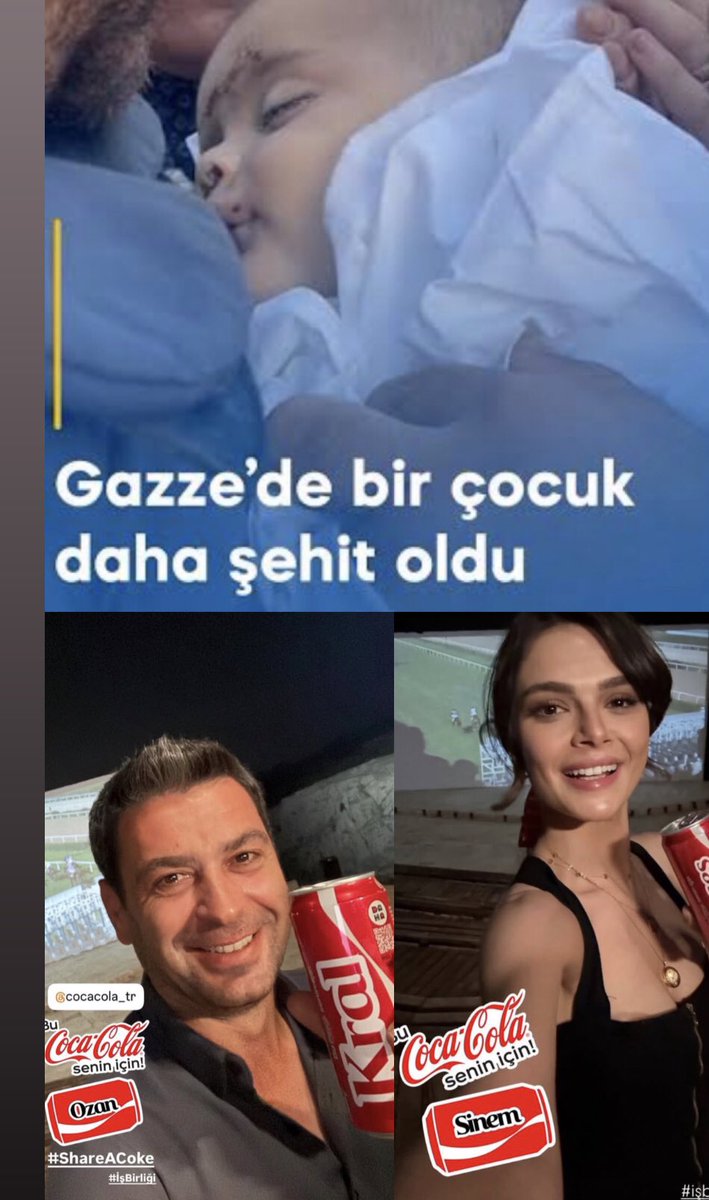 Gerçekten BÜYÜK hayal kırıklığı. Nasıl kabul edebildiniz böyle bir şeyi aklım almıyor. Selfie çekip hikayeye atmakta nedir ? Hiç mi vicdanınız sızlamıyor. #UzakŞehir <a href="/ozanakbaba/">Ozan Akbaba</a> <a href="/Uzaksehirdizi/">Uzak Şehir Dizi</a> #SinemÜnsal Coca-Cola