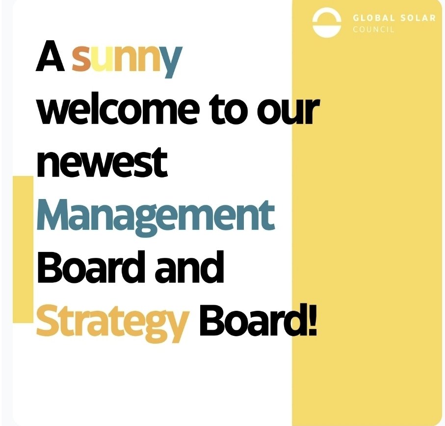 Nuestro director ejecutivo, Darío Morales, fue nombrado miembro del Directorio Estratégico del Global Solar Council (GSC) en representación de ACESOL.
👏👏👏
