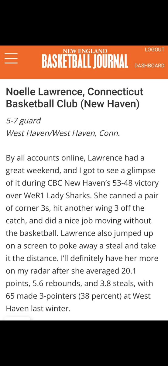 West Haven High School Girls Varsity Basketball (@whhsgirlsbball) on Twitter photo OK <a href="/noellelawrence0/">Noelle Lawrence</a>! THIS KID IS THE REAL DEAL!! <a href="/girlscbc/">CBC Girls</a>
<a href="/neil_harrow/">Neil Harrow</a> <a href="/CoachDevHill1/">CoachDevHill</a> <a href="/Coach_Jay21/">Coach Jay</a> <a href="/CoachLovett11/">William Lovett</a> <a href="/_CoachFleming/">Danielle Fleming</a> <a href="/AssumptionWBB/">AssumptionWBB</a> <a href="/MLane417/">Michael Lane</a> <a href="/Coachgaitley/">Coach Gaitley</a> <a href="/Coachjesssimms/">Jessica Simmonds</a> <a href="/CoachSade_/">Sade Jackson</a> <a href="/CoachCMoriarty/">Colleen Moriarty</a> <a href="/SCWBB/">Springfield College Women’s Basketball</a> <a href="/jmnetter33/">Coach Jess Mannetti</a> <a href="/CoachChristie3/">Christie Tomasino Conforti</a> <a href="/Key_ah_Tweets/">Kia Damon-Olson</a> <a href="/KelcieRombach/">Kelcie Rombach</a> OK <a href="/noellelawrence0/">Noelle Lawrence</a>! THIS KID IS THE REAL DEAL!! <a href="/girlscbc/">CBC Girls</a>
<a href="/neil_harrow/">Neil Harrow</a> <a href="/CoachDevHill1/">CoachDevHill</a> <a href="/Coach_Jay21/">Coach Jay</a> <a href="/CoachLovett11/">William Lovett</a> <a href="/_CoachFleming/">Danielle Fleming</a> <a href="/AssumptionWBB/">AssumptionWBB</a> <a href="/MLane417/">Michael Lane</a> <a href="/Coachgaitley/">Coach Gaitley</a> <a href="/Coachjesssimms/">Jessica Simmonds</a> <a href="/CoachSade_/">Sade Jackson</a> <a href="/CoachCMoriarty/">Colleen Moriarty</a> <a href="/SCWBB/">Springfield College Women’s Basketball</a> <a href="/jmnetter33/">Coach Jess Mannetti</a> <a href="/CoachChristie3/">Christie Tomasino Conforti</a> <a href="/Key_ah_Tweets/">Kia Damon-Olson</a> <a href="/KelcieRombach/">Kelcie Rombach</a>