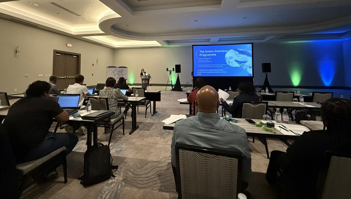 Proud to represent Tristan at this week’s <a href="/greenoverseas25/">Green Overseas</a> conference, talking about coastal erosion and climate change, alongside other UK, French and Dutch overseas territories #Diplomacy #TristandaCunha #GO4CLIMATE