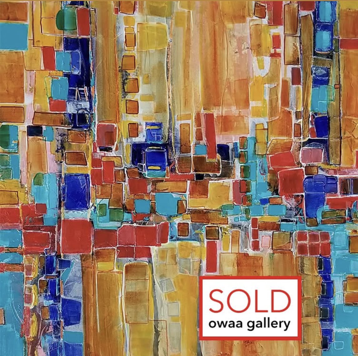 owaagallery's tweet photo. Please join me in congratulating Jane Baxter on the sale of her fabulous painting "Colour me Bright." https://t.co/Lse5YQfLPi
