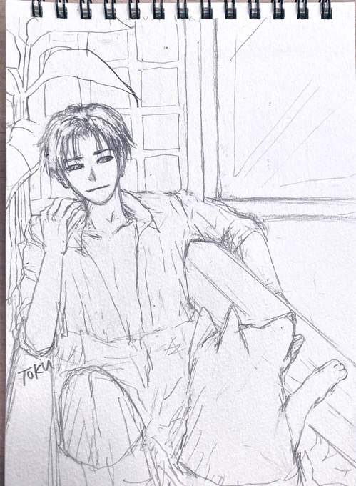 おはよう 火曜日。
今日は暑くなりそうね☀️

昨夜の鉛筆の落書き。
#illustration #アナログイラスト 