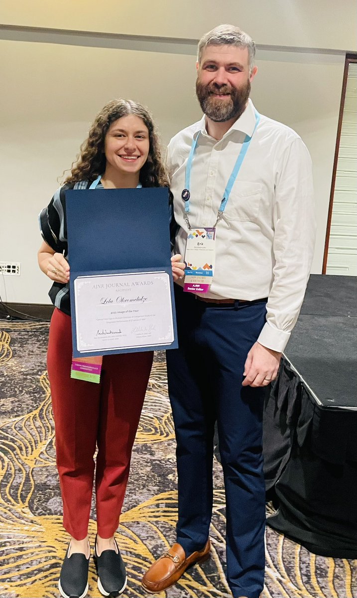 Lela Okromelidze, MD (@okromelidzelela) on Twitter photo Excited to announce that I have won <a href="/TheAJNR/">AJNR</a> “2025 Image of the Year Award”. All thanks to my amazing mentor, <a href="/EMiddlebrooksMD/">Erik Middlebrooks, MD</a>! 💫 <a href="/MayoFL_RadRes/">Mayo Clinic Radiology Residency Florida</a> Excited to announce that I have won <a href="/TheAJNR/">AJNR</a> “2025 Image of the Year Award”. All thanks to my amazing mentor, <a href="/EMiddlebrooksMD/">Erik Middlebrooks, MD</a>! 💫 <a href="/MayoFL_RadRes/">Mayo Clinic Radiology Residency Florida</a>