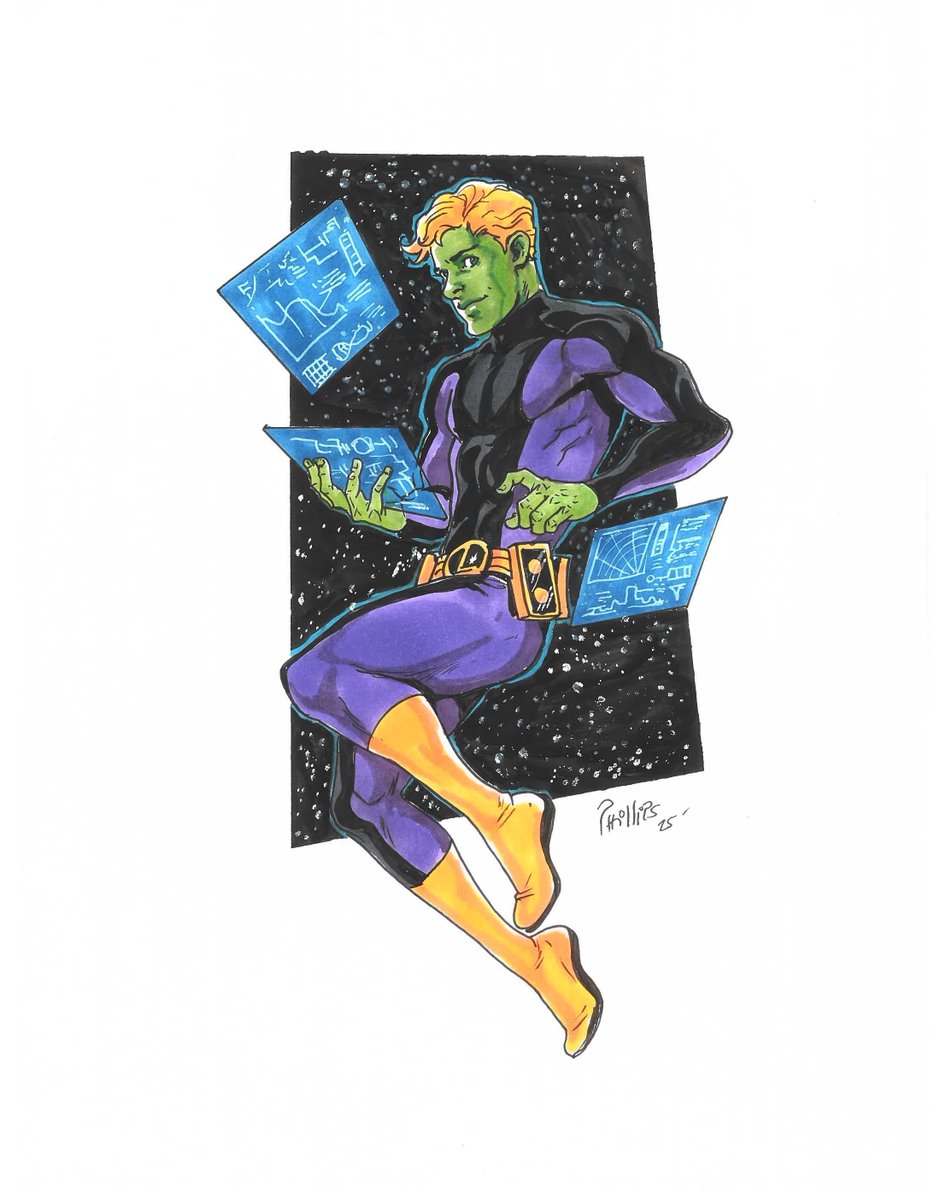 JasPosey's tweet photo. My commission of Brainiac 5 by Joe Phillips https://t.co/6nrRjbci1I #JoePhillips #artcommission #Brainiac5 #QuerlDox #Colu #LoSH #LegionofSuperHeroes #LongLivetheLegion #LegionofSuperHeroesart #DCComics #comicart #comicbookart #comics #comicbooks #DCSuperheroes #superhero https://t.co/N1M7iWufHH
