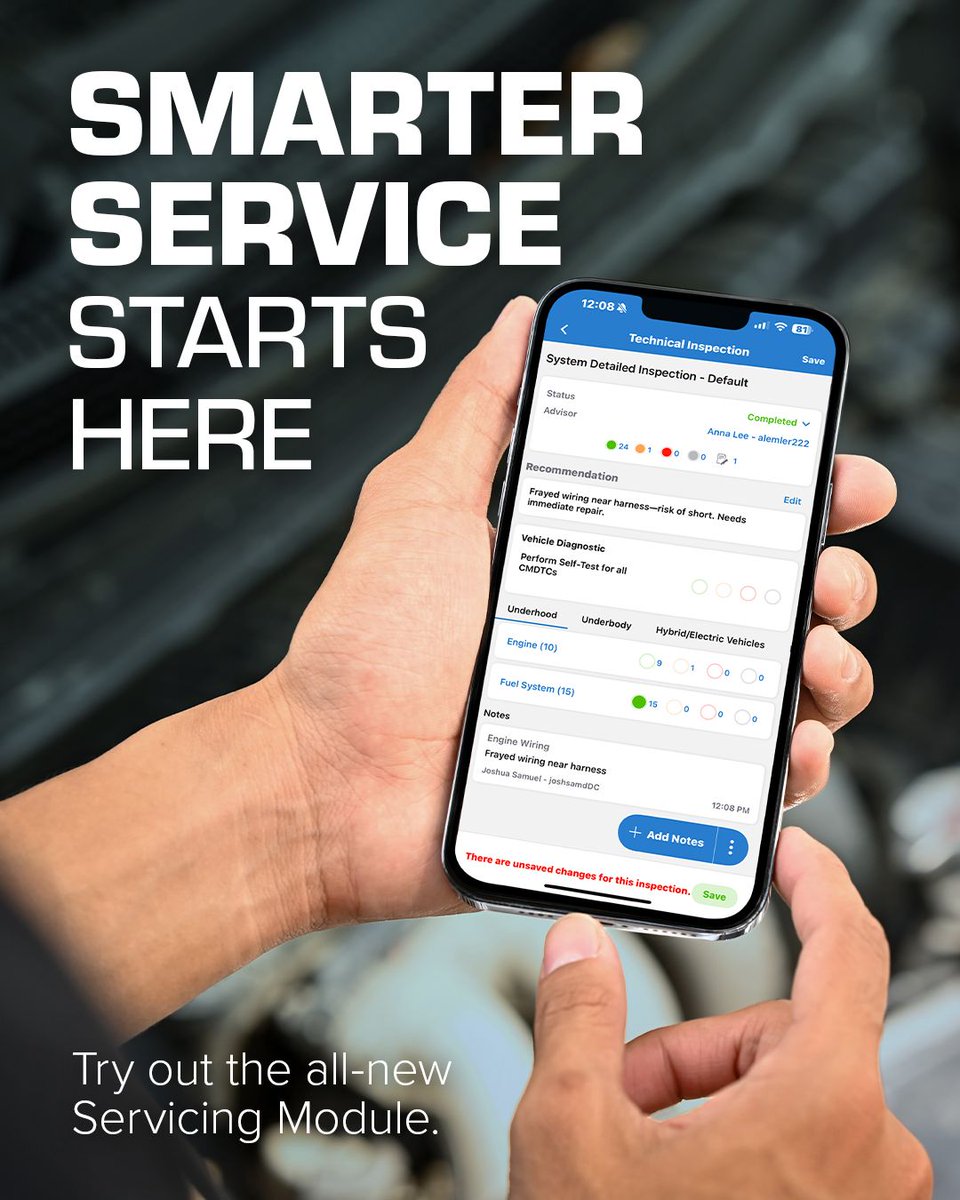 🚗 Smarter Service Starts Here!

Streamline your shop with DealerCenter's all-new Servicing Module:

✅ Effortless appointment scheduling
✅ Real-time job tracking
✅ Instant invoicing &amp; payments

👉 Book your personalized demo today! buff.ly/zs80rQk 

#AutoService