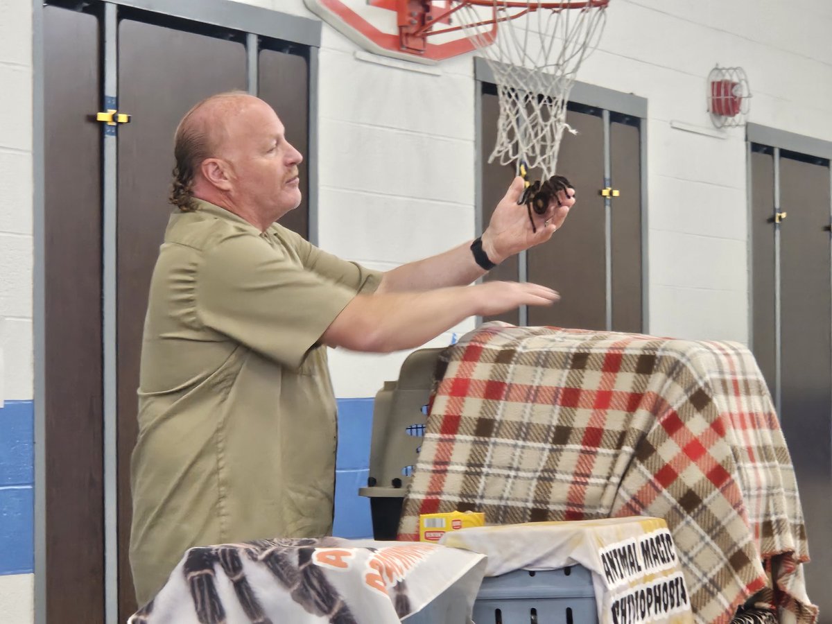 We had a terrific assembly today! Ask your child about the animals we saw.