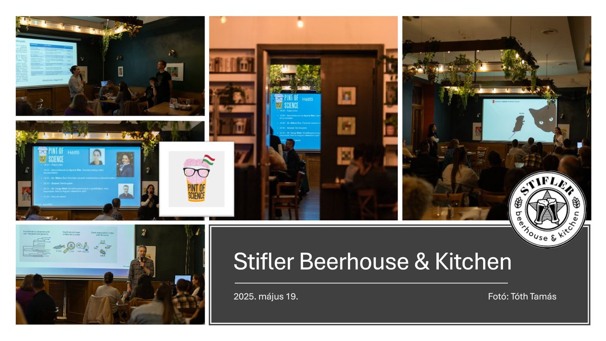 pintofscienceHU's tweet image. What a nice evening 😍
Nézzetek el hozzánk holnap is and let's meet us on Wednesday, too: 🥸
FIRST Craft Beer Brewery & Taproom: fb.me/e/HBHJXpGFx 🇬🇧fb.me/e/8tSpmqbTJ
Stifler32 Bar & Club: fb.me/e/33lAuSPKt 🇬🇧 fb.me/e/2Voq3QmTq
#pint25 #pint25hu