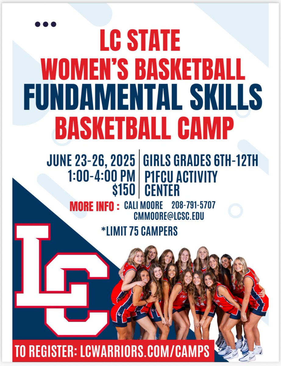 LCSCWBB's tweet image. Camp season is fast approaching ! Register today. Both camps completely sold out last summer !