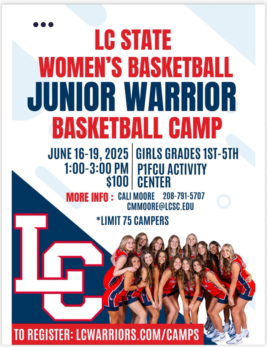 LCSCWBB's tweet image. Camp season is fast approaching ! Register today. Both camps completely sold out last summer !