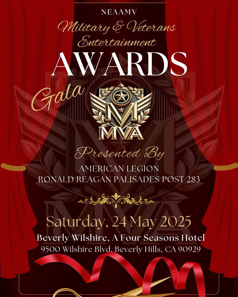 Recognizing Military and Veterans in media.  Highlighting the stories and talents of military members and veterans in film, media, and beyond.

DM for details. 

.
. 
#MVawards #BeverlyHills #veterans #AmericanLegion