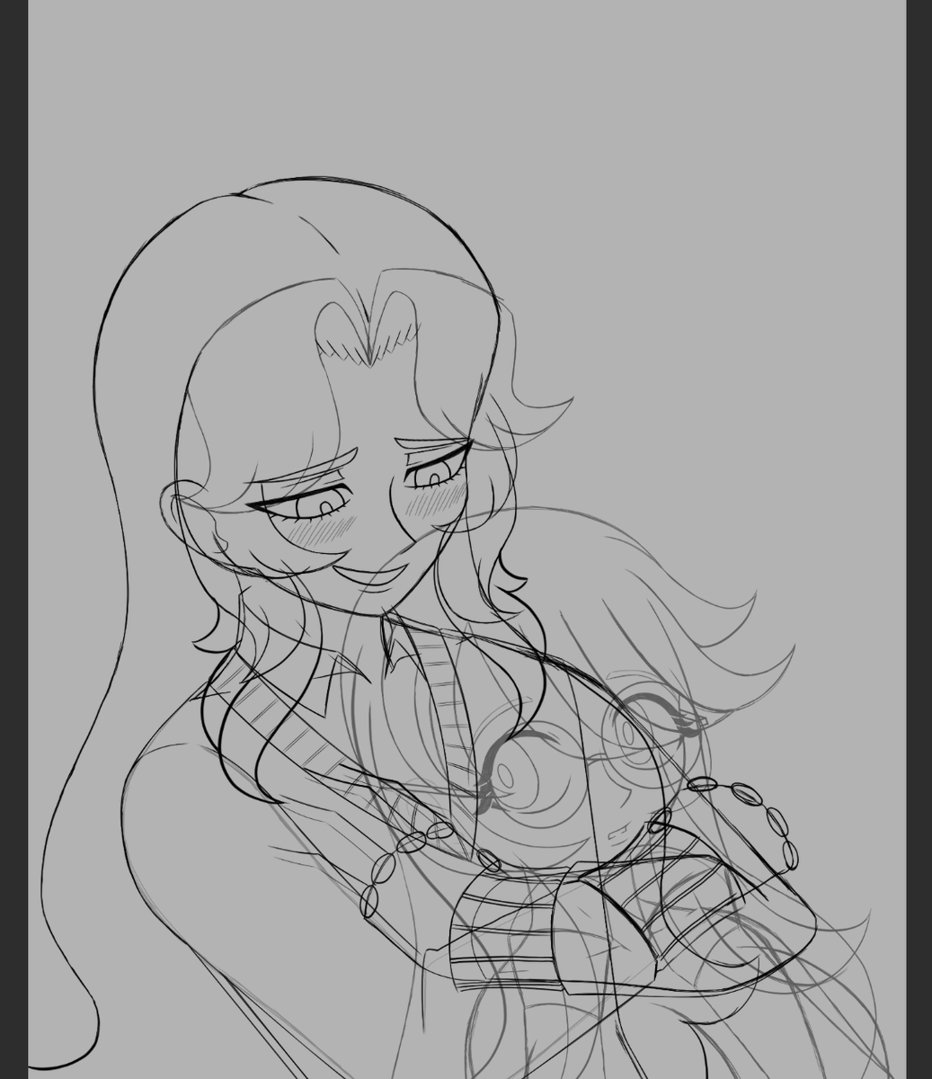 dekishi_tan's tweet image. Here's some work in progress on some drawings that I've been working on for a while now! Can't wait to finish the line art and start coloring them soon.🥰 
#digimonoc  #myotismon #vamdemon