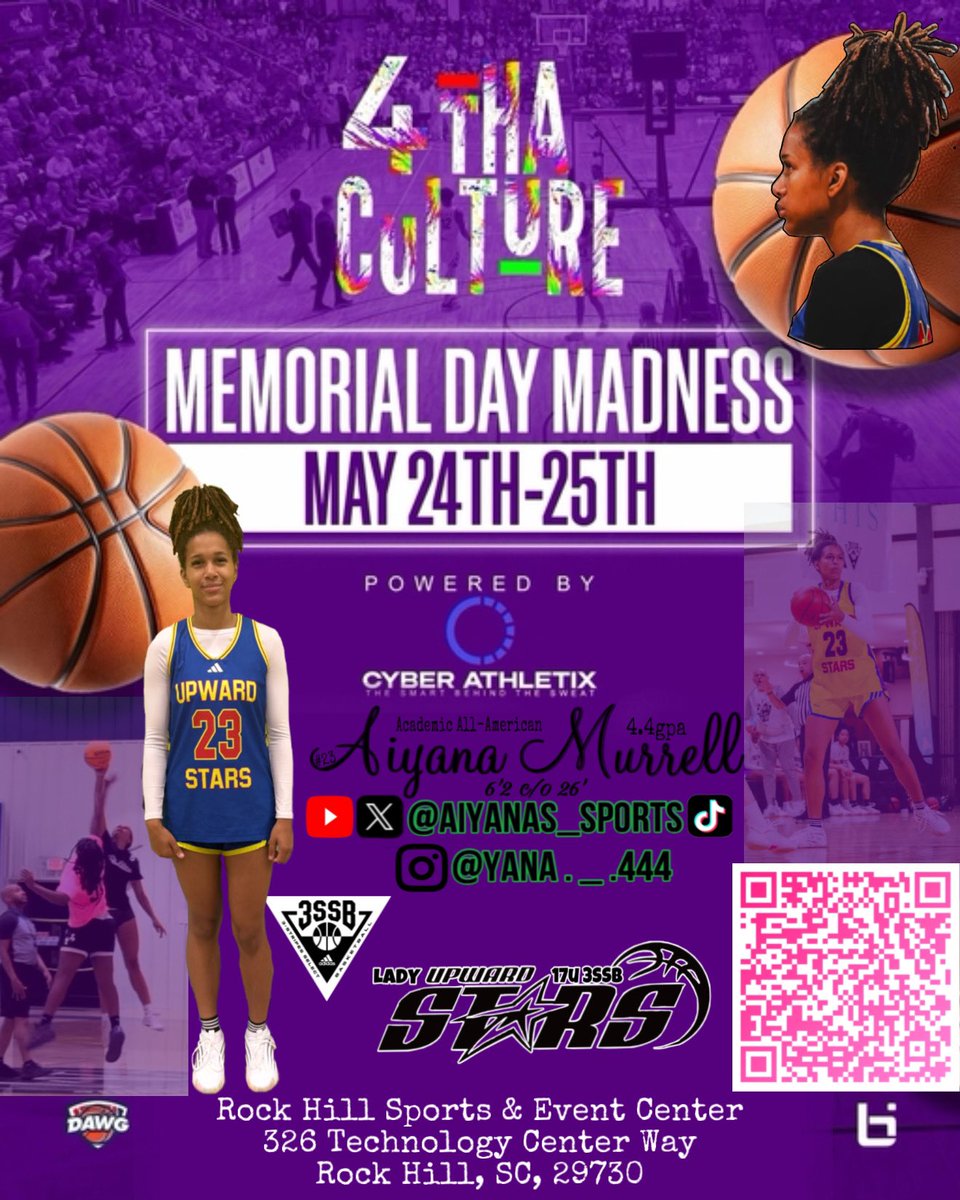 Aiyana Murrell (@aiyanas_sports) on Twitter photo Heading to Rock Hill SC this weekend . Will be happy to be back in action .
<a href="/CoachJayeDavid/">John David Edwards</a> <a href="/legiongirlsbb/">Lady Lancer Hoops</a> <a href="/InsiderExposure/">InsiderExposure</a> <a href="/PGH_SCarolina/">Prep Girls Hoops South Carolina</a> <a href="/a1hoopsreport/">A1 HOOPS REPORT</a> <a href="/BallHerHoopsCLT/">BallHer coach Holt</a> <a href="/cltmediagroup/">CLT Media Group</a> <a href="/MMBR_CoachGBell/">Major Movez Basketball Review #MMBR</a> <a href="/CghrMedia/">CGHRMedia</a> <a href="/JrAllStarBB/">Jr. All-Star Girls Basketball</a> <a href="/PriceJameson1/">Jameson Price</a> <a href="/LouatTheState/">Lou Bezjak</a> <a href="/BTNScouting/">BTN Scouting</a> Heading to Rock Hill SC this weekend . Will be happy to be back in action .
<a href="/CoachJayeDavid/">John David Edwards</a> <a href="/legiongirlsbb/">Lady Lancer Hoops</a> <a href="/InsiderExposure/">InsiderExposure</a> <a href="/PGH_SCarolina/">Prep Girls Hoops South Carolina</a> <a href="/a1hoopsreport/">A1 HOOPS REPORT</a> <a href="/BallHerHoopsCLT/">BallHer coach Holt</a> <a href="/cltmediagroup/">CLT Media Group</a> <a href="/MMBR_CoachGBell/">Major Movez Basketball Review #MMBR</a> <a href="/CghrMedia/">CGHRMedia</a> <a href="/JrAllStarBB/">Jr. All-Star Girls Basketball</a> <a href="/PriceJameson1/">Jameson Price</a> <a href="/LouatTheState/">Lou Bezjak</a> <a href="/BTNScouting/">BTN Scouting</a>