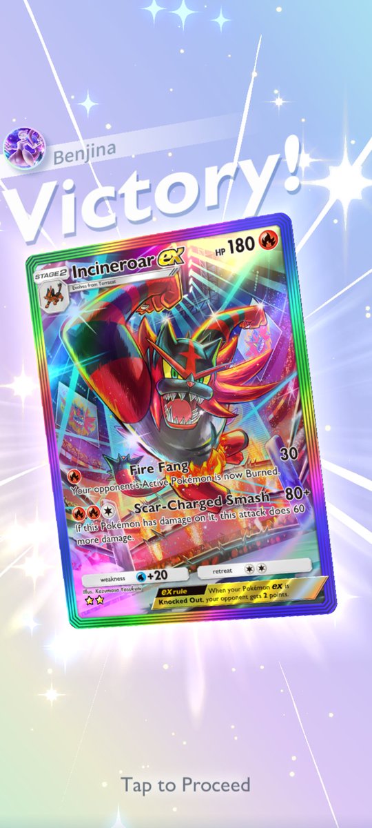 BenjinaPlays's tweet image. After a Registeel amount of battles (379) I finally made it to Master Ball (from Great Ball 4)

#PokemonPocket #Ranked #Masterball #Registeel #Incineroar #SeasonA3 #PTCGP #PokemonTCGPocket