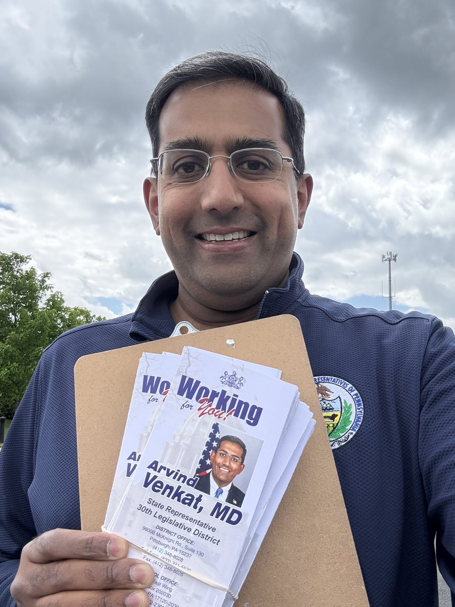 Rep. Arvind Venkat, MD (@repvenkat) on Twitter photo After a busy week in Harrisburg, it was great to door knock in Ohio Twp. I heard anger at tariffs & Medicaid cuts. Tomorrow is primary day. Vote for strong local, school board, county & judicial candidates and to send a message to <a href="/POTUS/">President Donald J. Trump</a> & Congressional Rs. My statement below: After a busy week in Harrisburg, it was great to door knock in Ohio Twp. I heard anger at tariffs & Medicaid cuts. Tomorrow is primary day. Vote for strong local, school board, county & judicial candidates and to send a message to <a href="/POTUS/">President Donald J. Trump</a> & Congressional Rs. My statement below: