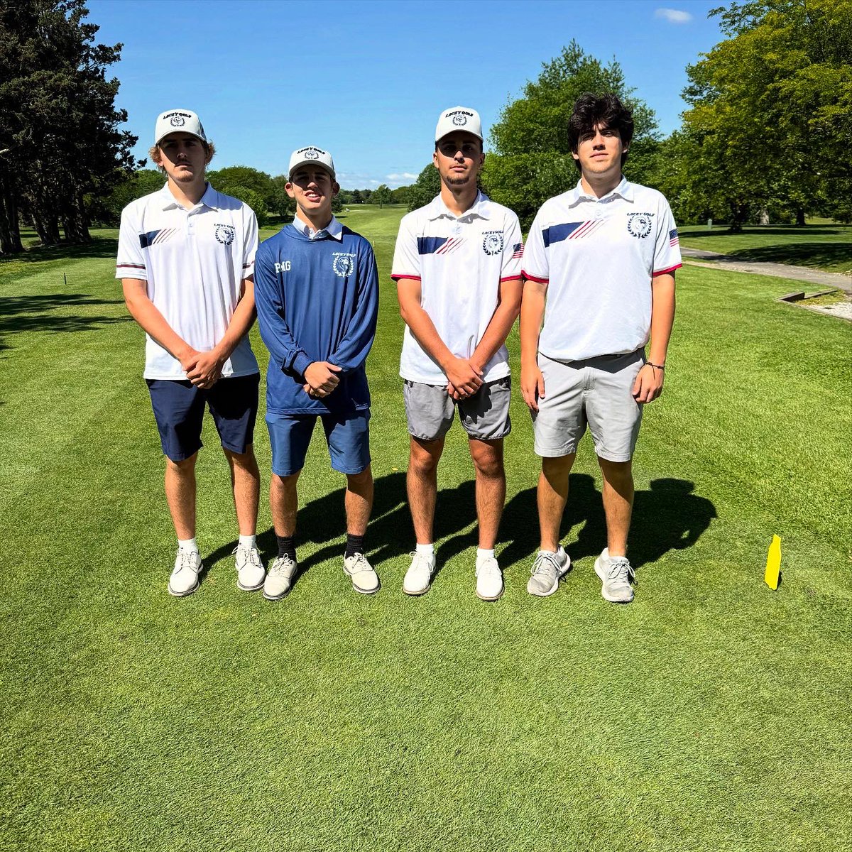 Lacey_Golf's tweet photo. The Lions🦁 (B-South Champs) came away with the 1st place trophy at the first ever TR Matchplay Inv.  today at Bay Lea. Mooney and Schuler as the 7th seed knocked off the 3, 2 and 1 seed after 9 hours and 39 holes of match play.

Great way to cap off the 2025 season!

#PMG⛳️🦁🐾 https://t.co/2X7voZoUdZ