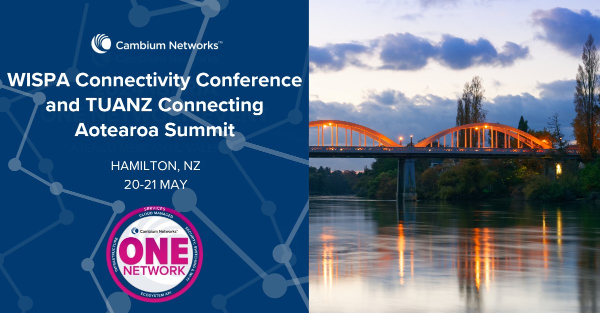 Live from Hamilton, NZ at #WISPA2025 and #TUANZ.

Visit our booth to explore broadband solutions that close the digital divide: bit.ly/44G2bRn

#DigitalDivide