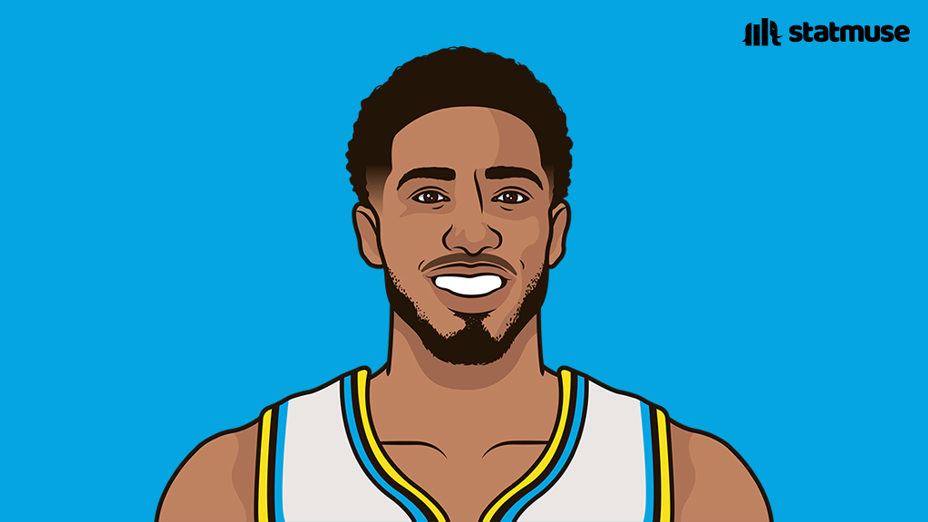 statmuse's tweet image. Pick a guard:

Jalen —                                 Tyrese —
28.8 PPG                              17.5 PPG
3.9 RPG                                 5.5 RPG
7.7 APG                                   9.3 APG
55.9 TS%                               59.1 TS%