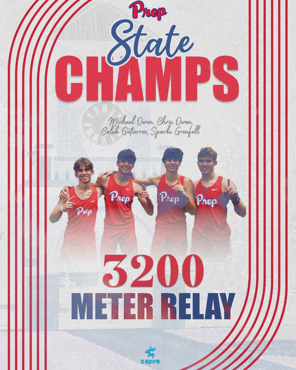 JPsports's tweet image. 🥇 3200-METER RELAY STATE CHAMPIONS!
Michael Owen, Caleb Gutierrez, Sparks Grenfell, and Chris Owen brought home the 3200-meter relay State Championship at the MAIS State Track & Field Meet earlier this month! 💥🏃♂️