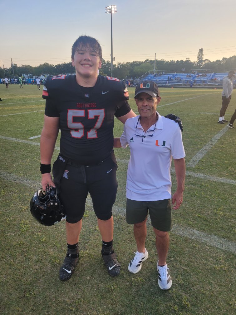 Ryan Miret 4⭐️ IOL (@ryan_miret) on Twitter photo Thank you Coach Mirabal for coming to my spring practice! <a href="/CoachMirabal/">Alex Mirabal</a> <a href="/coach_cristobal/">Mario Cristobal</a> <a href="/theridgefb/">SOUTHRIDGE SPARTAN FOOTBALL</a>
<a href="/64AMDG/">LeCharles Bentley</a> <a href="/LifeCoachPierre/">Pierre Senatus</a> Thank you Coach Mirabal for coming to my spring practice! <a href="/CoachMirabal/">Alex Mirabal</a> <a href="/coach_cristobal/">Mario Cristobal</a> <a href="/theridgefb/">SOUTHRIDGE SPARTAN FOOTBALL</a>
<a href="/64AMDG/">LeCharles Bentley</a> <a href="/LifeCoachPierre/">Pierre Senatus</a>