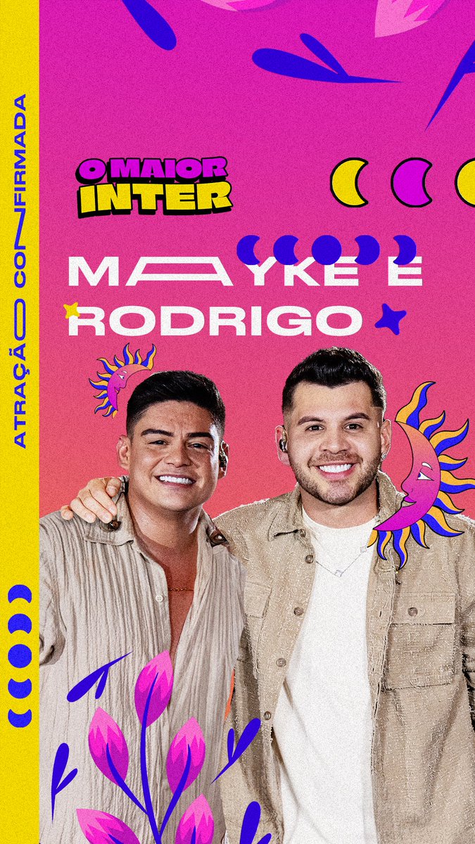 omaiorinter's tweet image. DO INTERIOR DE RONDÔNIA DIRETO PARA O PALCO DO MAIOR INTER! 🔥

Com mais de 165 milhões de streams, chegou a hora de viver isso AO VIVO com a gente! 

@maykeerodrigo, sejam bem-vindos ao Maior Inter! 

Garante logo o seu pacote antes que vire saudade 🫶

#OMaiorInter