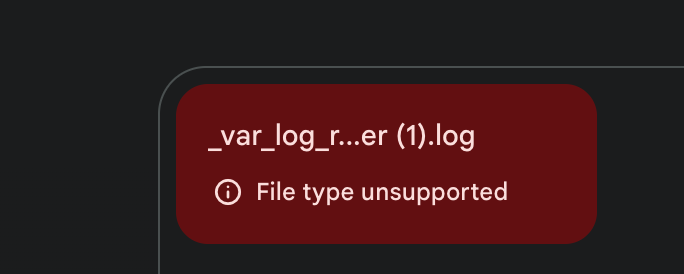 Benjamin Tumbleson (@bentumbleson) on Twitter photo .<a href="/OfficialLoganK/">Logan Kilpatrick</a> - small quality of life, but it'd be nice if Gemini could natively read a .log file. Changing it to a .txt and it has no problem, but .log is unsupported. .<a href="/OfficialLoganK/">Logan Kilpatrick</a> - small quality of life, but it'd be nice if Gemini could natively read a .log file. Changing it to a .txt and it has no problem, but .log is unsupported.