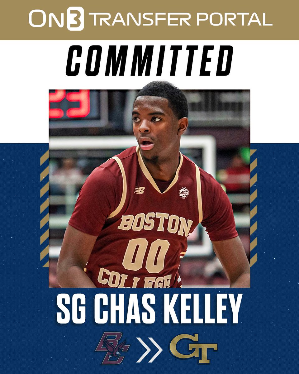 NEWS: Boston College transfer Chas Kelley has committed to Georgia Tech, his agent <a href="/ballbeyondsprts/">Ball Beyond Sports Group</a> tells <a href="/On3sports/">On3</a> 

The point guard averaged 4.4 points and 2.0 assists in 15 starts last season. 

on3.com/transfer-porta…
