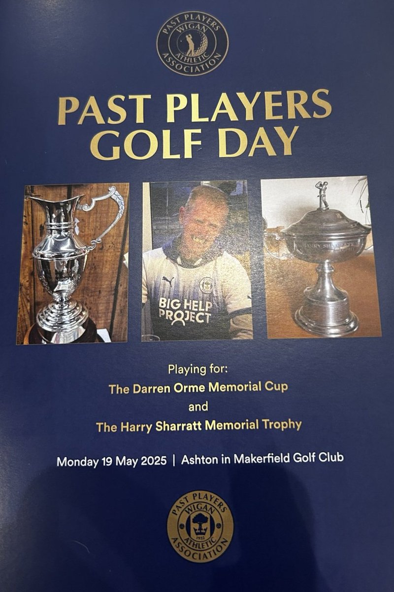 𝗧𝗵𝗲 𝗪𝗶𝗻𝗻𝗲𝗿𝘀
#wafc Past Players Golf Day

Harry Sharratt Memorial Trophy - David Glenn 

Darren Orme Memories Cup - Team Barrow