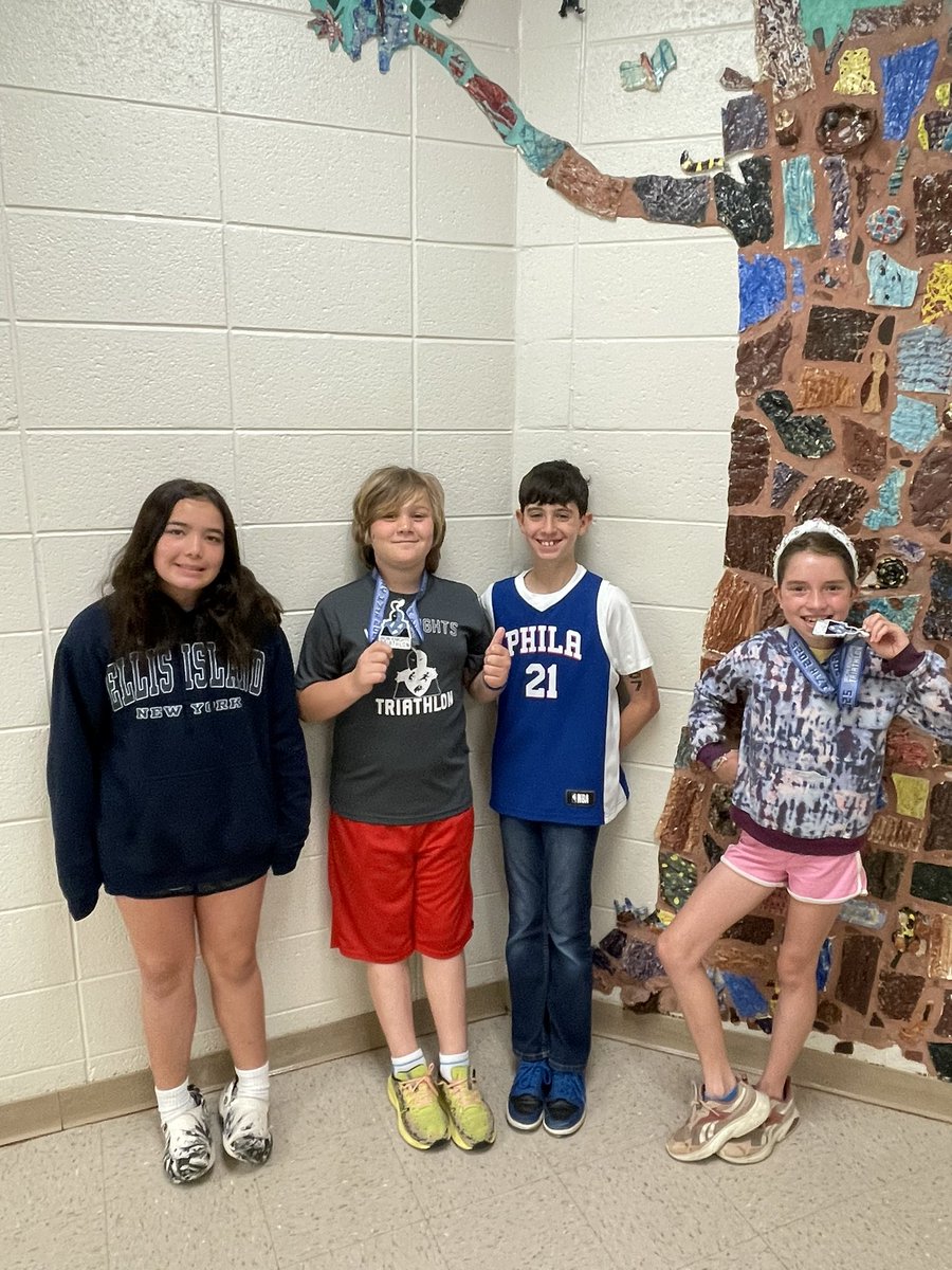 So proud of our 5th grade triathletes!! Way to go!! 🏃🏻‍♂️🏊🏻🚴🏻‍♀️