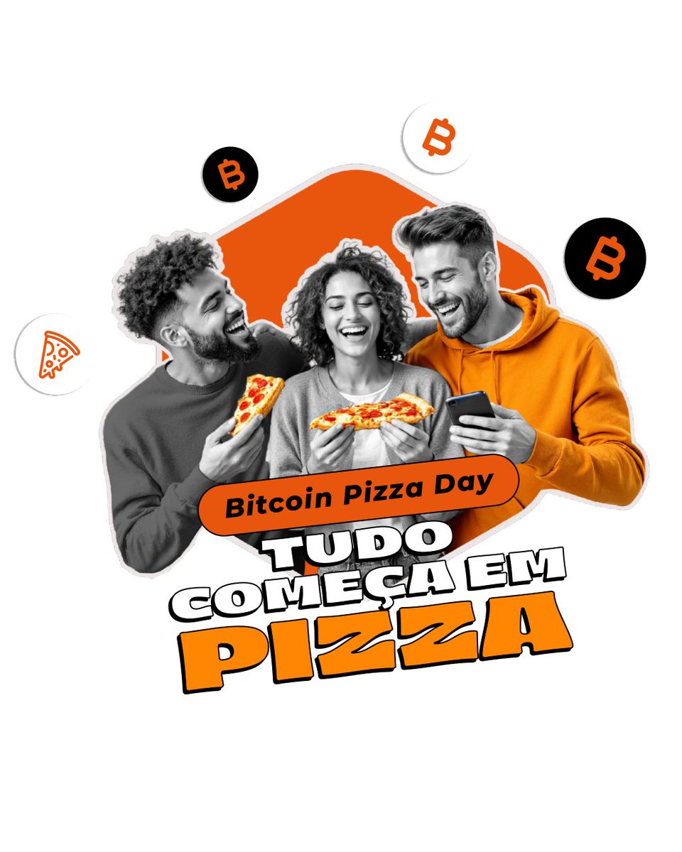 Em 22 de maio de 2010, um pedido de 2 pizzas por 10.000 BTC marcou a  primeira compra da história feita com Bitcoin. 🍕 Desde então, aquele dia  ficou conhecido como #PizzaDay