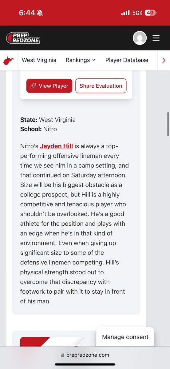 Jayden Hill (@jaydenhill2026) on Twitter photo Appreciate the write up! <a href="/PrepRedzoneWV/">Prep Redzone West Virginia</a> <a href="/RecruitNitroHS/">Nitro Wildcats Football</a> <a href="/GordonCohagan/">Gordon Cohagan</a> Appreciate the write up! <a href="/PrepRedzoneWV/">Prep Redzone West Virginia</a> <a href="/RecruitNitroHS/">Nitro Wildcats Football</a> <a href="/GordonCohagan/">Gordon Cohagan</a>