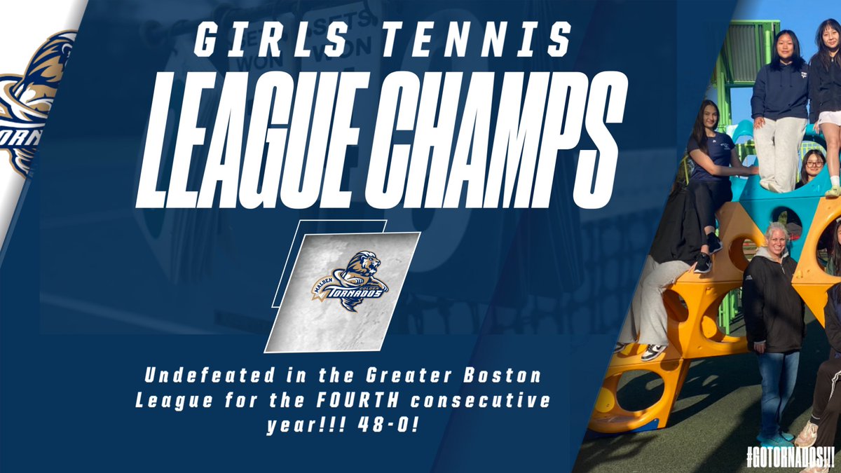 MaldenHS_Sports's tweet photo. For the FOURTH year in a row the girls tennis team completed an undefeated league schedule capturing the league title. Congratulations!!! https://t.co/jjAqrVVsiG