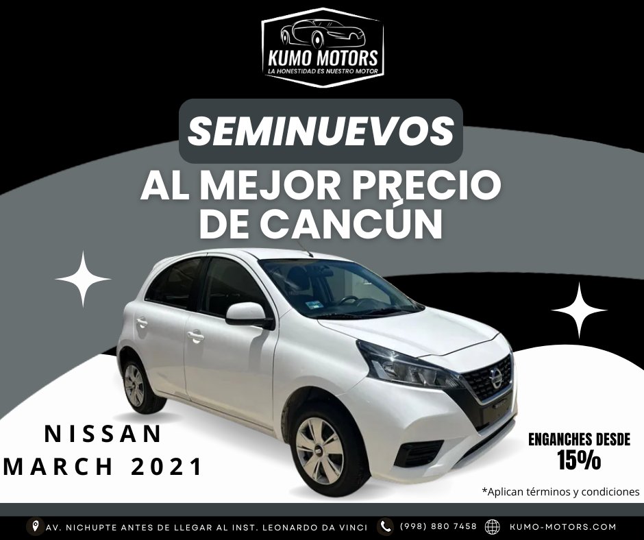 KumoMotors's tweet photo. En Kumo Motors tenemos promociones especiales 🚗
📲 Consulta nuestro catálogo actualizado con más de 20 autos disponibles, enganches desde el 15% y precios de oportunidad.
¡Es tu momento de estrenar!
#KumoMotors #AutosCancún #Promociones #AutosSeminuevos #EstrenaAuto https://t.co/ERihyak1vN
