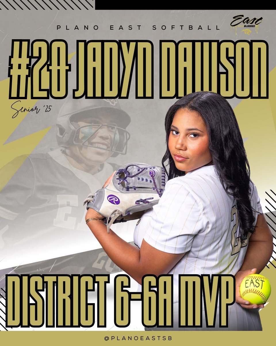 Plano East Softball (@planoeastsb) on Twitter photo Congrats to our Pitcher/1B and heavy-hitter <a href="/JDawson_20/">Jadyn Dawson</a> on receiving the District “MVP” award! 🐐🥇 🥎🐾👏🏼 #WeWereEntertained Congrats to our Pitcher/1B and heavy-hitter <a href="/JDawson_20/">Jadyn Dawson</a> on receiving the District “MVP” award! 🐐🥇 🥎🐾👏🏼 #WeWereEntertained