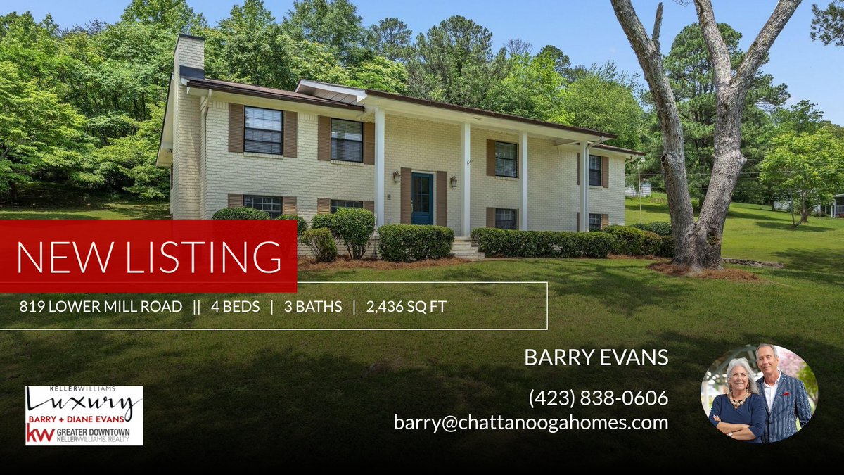 evanskw's tweet photo. If you're looking for a 4 bedroom home in Hixson, this new listing could be the one! Click for more pictures and information. Show someone who might be interested or call me at (423) 838-0606!

Barry &amp; Diane Evans
Keller Williams... https://t.co/jzlUMRN5kk https://t.co/1OJG6M35Uh