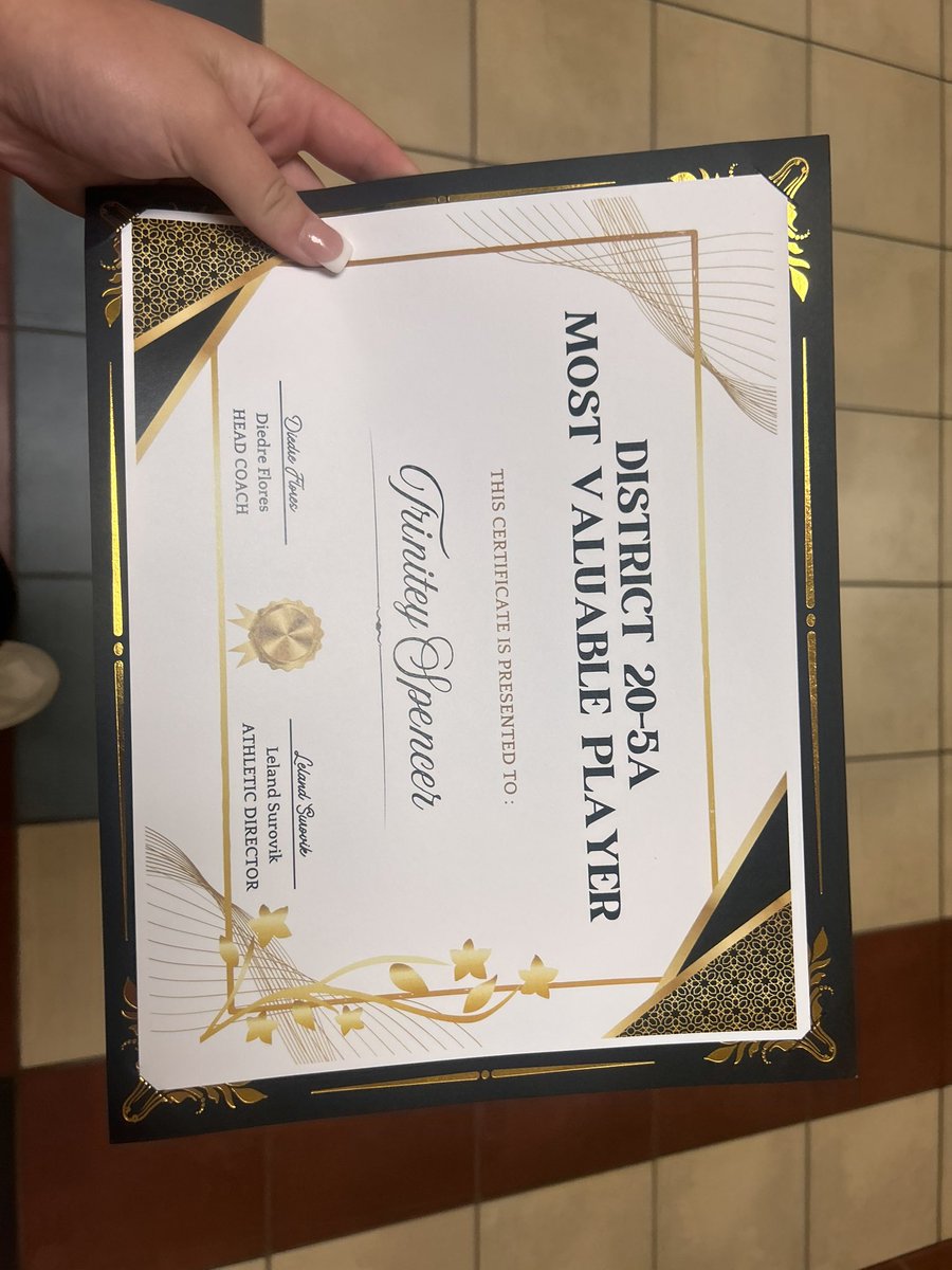 Glad to be named district MVP!! Thank you to all the coaches . Work don’t stop here ‼️<a href="/CoachArchibald/">Tara Archibald</a>  <a href="/TexasTechSB/">Texas Tech Softball</a> <a href="/GerryGlasco/">Gerry Glasco</a> <a href="/CoachVeach/">Hunter Veach</a> #bangbang <a href="/hotshotsnation/">Hotshots Fastpitch</a>