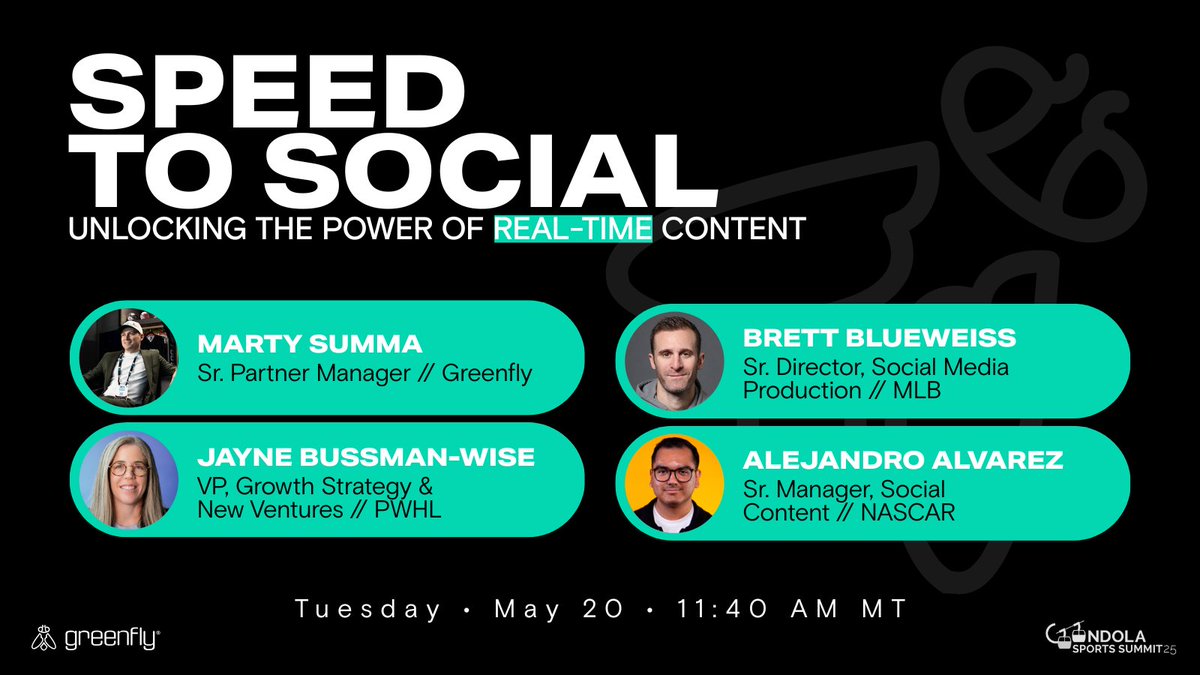 We're pumped to be on the ground in Denver with <a href="/ongondola/">Gondola ✨</a> for #SportsSummit25!

We'll be talking Speed of Social with <a href="/thepwhlofficial/">PWHL</a>, <a href="/MLB/">MLB</a> and <a href="/NASCAR/">NASCAR</a>.