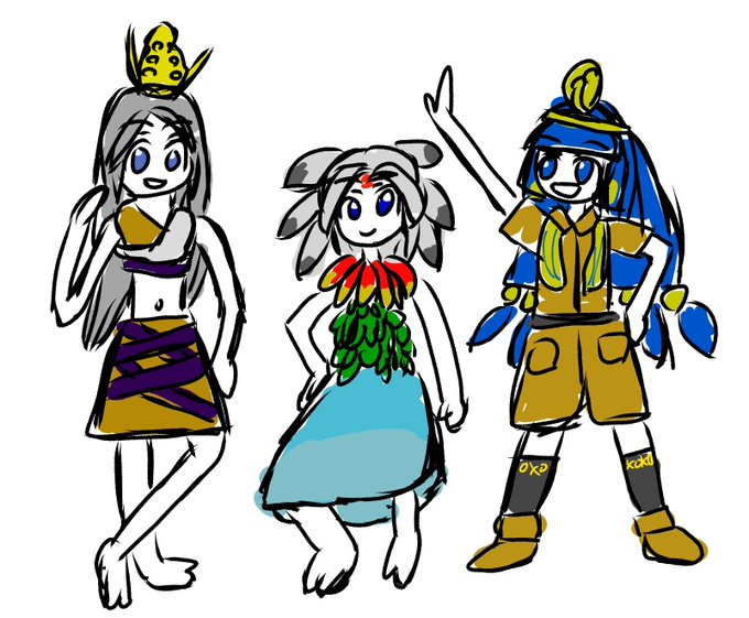 聖域の3バカらくがき。
朝練の続き。 