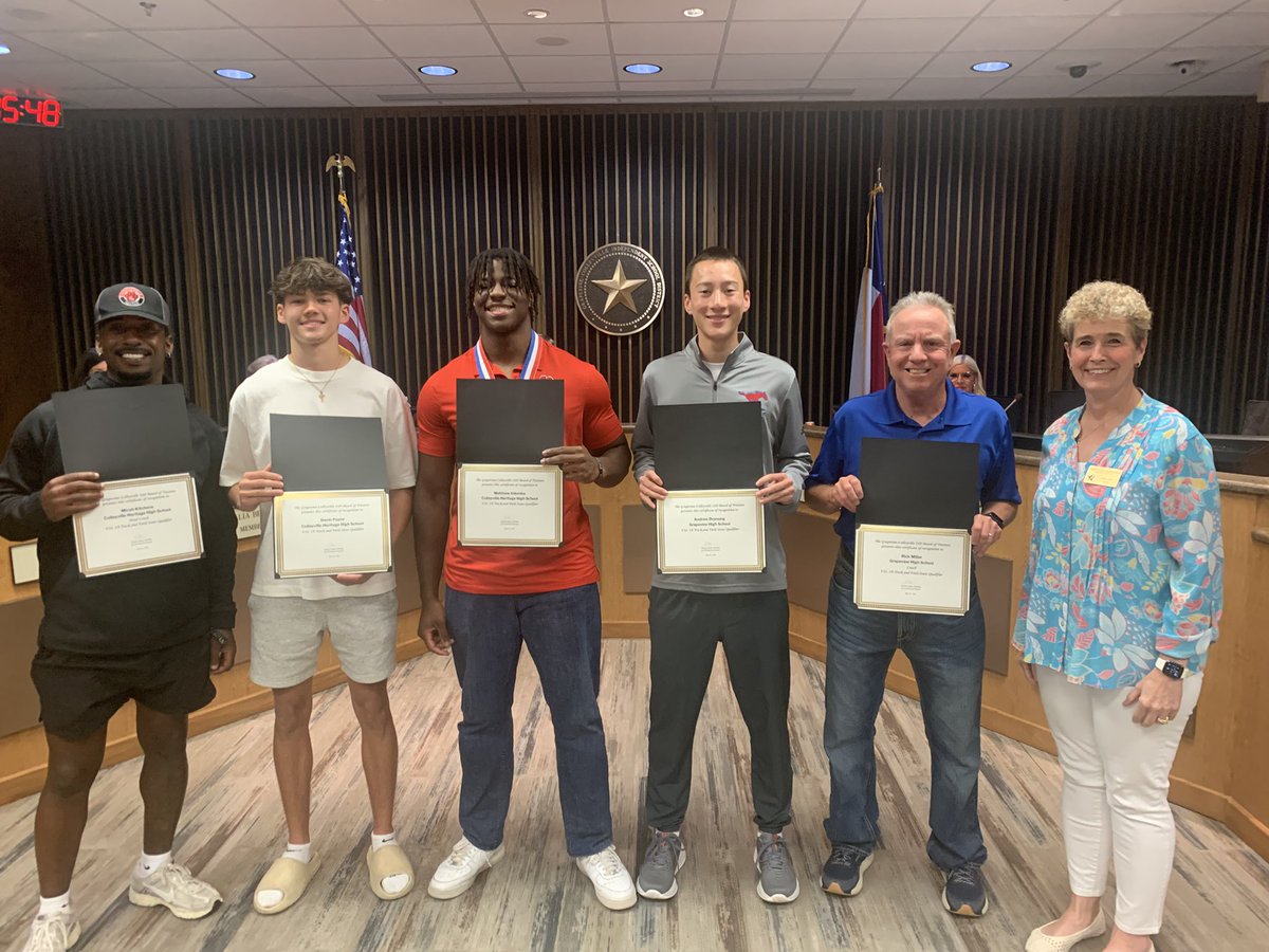 GCISD_Athletics's tweet photo. Always a great night when we get to celebrate our @GCISD coaches and student-athletes. @ChhstrackF @rmiller6111 @panther_golf @GHSMustangGolf @GHS_tennis @cheritagetennis @Supt_GCISD https://t.co/MRfy8BOcQk