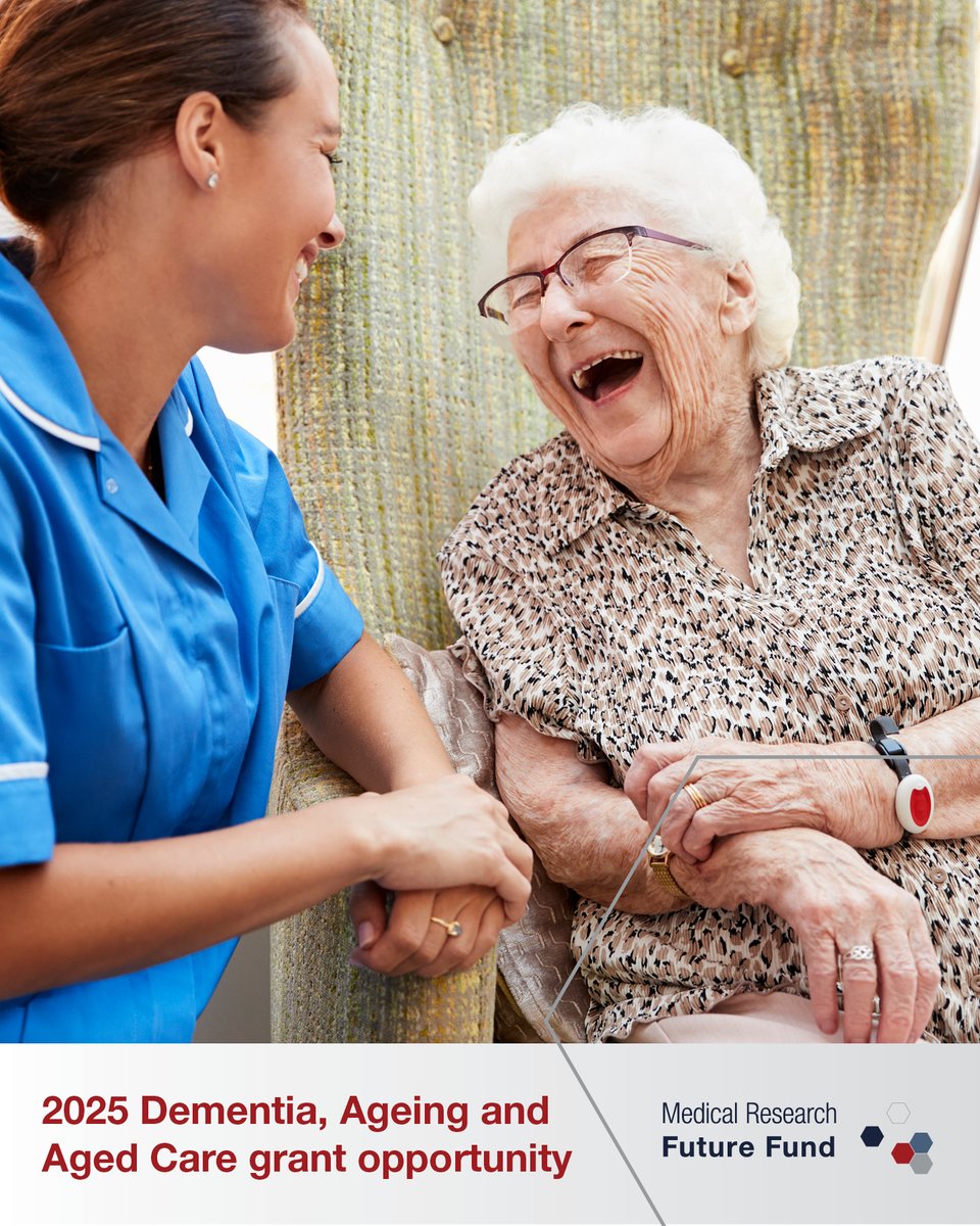 The Medical Research Future Fund’s 2025 Dementia, Ageing &amp; Aged Care grant opportunity offers $24.3 million for projects to improve quality of life for ageing Australians.

Apply 💻 grants.gov.au/Go/Show?GoUuid…

#MRFF