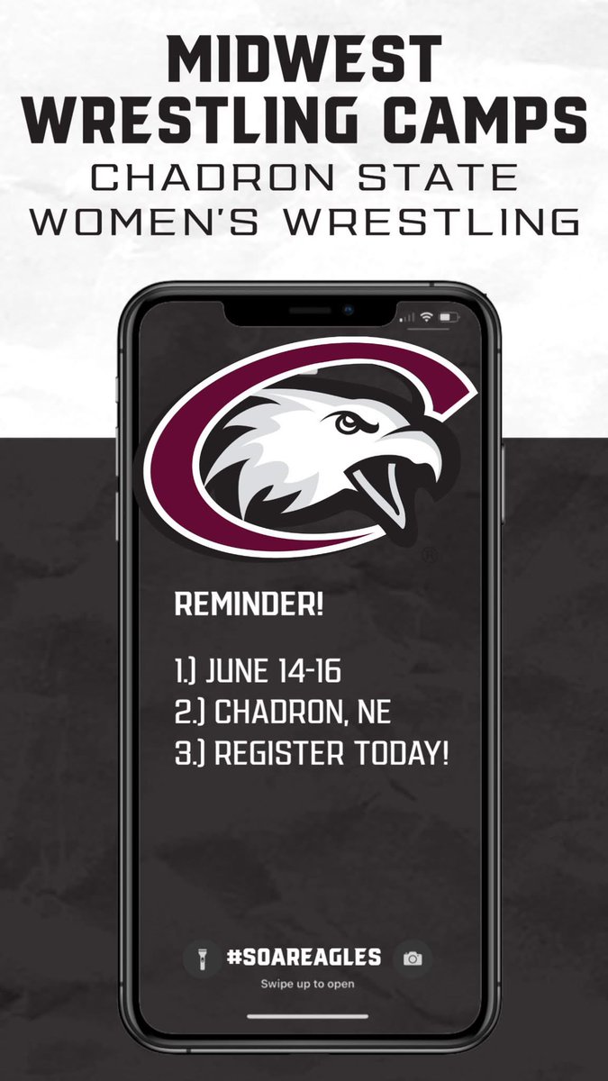 Chadron State Womens Wrestling (@cscwwrestling) on Twitter photo Camp numbers are filling up fast, click the link below to secure a spot!
…collegewomenswrestling.totalcamps.com/About%20Us Camp numbers are filling up fast, click the link below to secure a spot!
…collegewomenswrestling.totalcamps.com/About%20Us